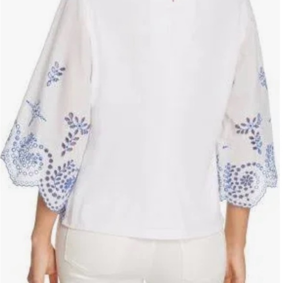 Tory Burch Mariana Top in White Size XL - Picture 6 of 16